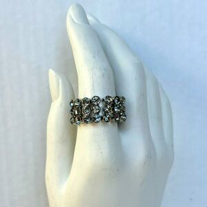 Cookie Lee Crystal Stretch Ring